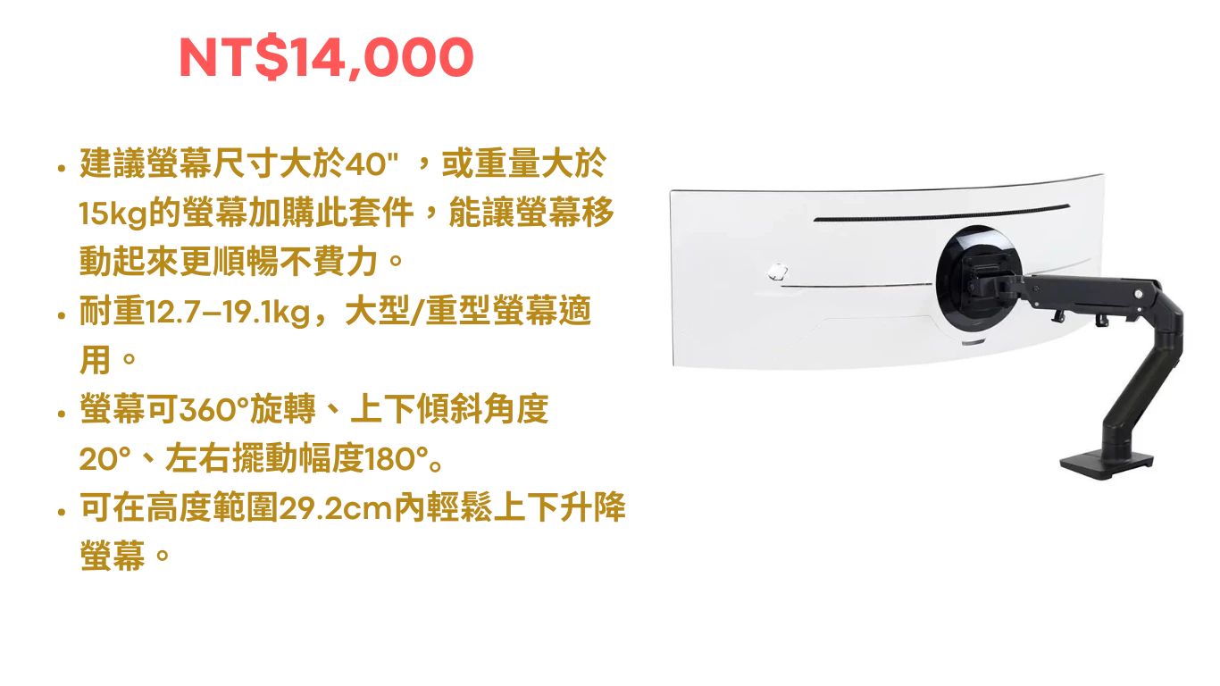 Ergotron_Single_HX-重型支架_規格